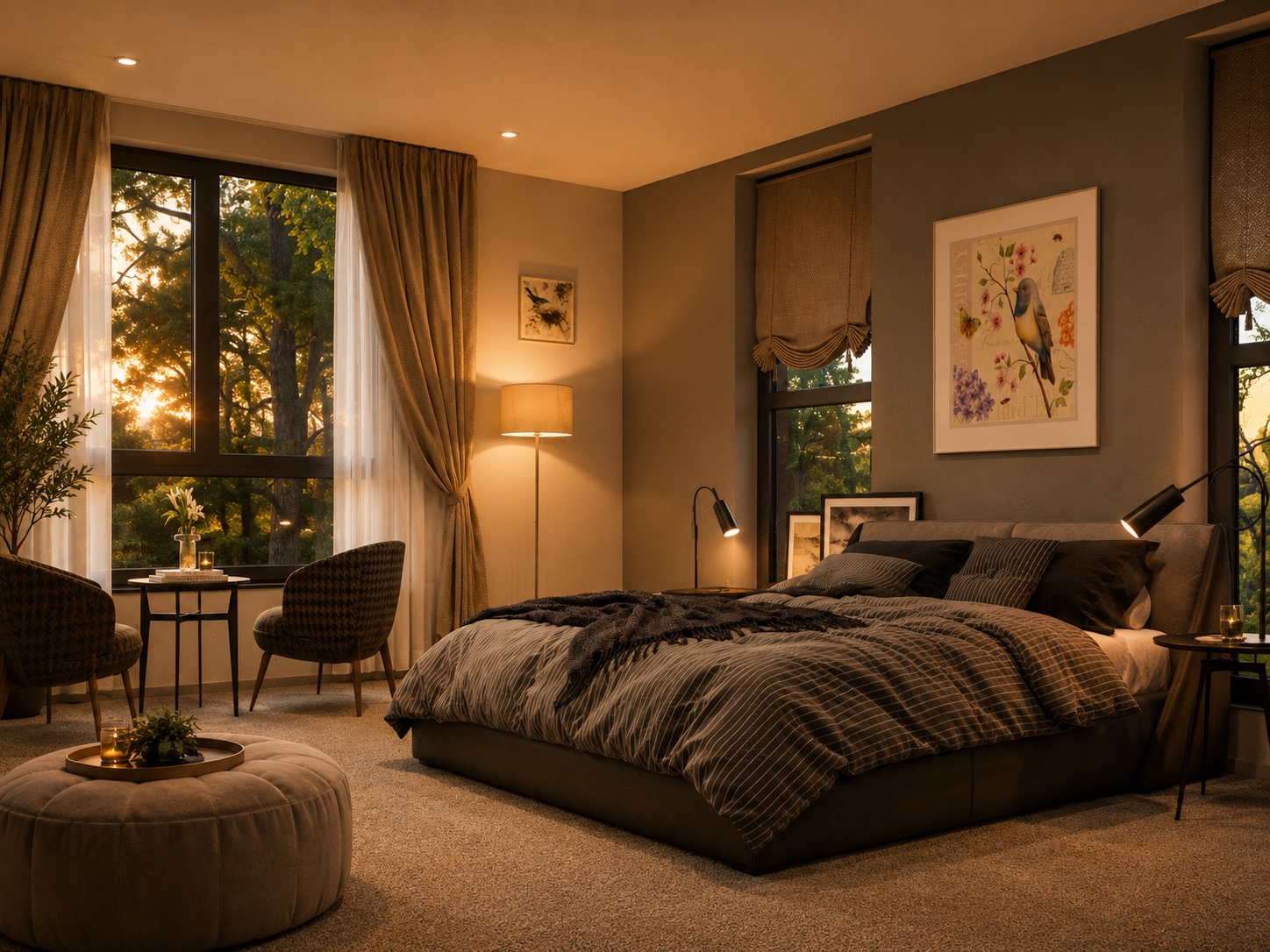 Master bedroom suite